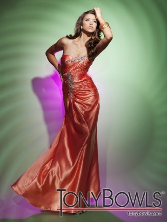 STYLE 112531 AVAILABLE IN ORANGE AND FUCHSIA CHARMEUSE