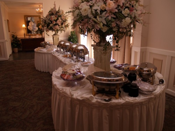 Wedding Reception Buffet Table