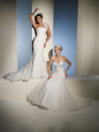 These 2 wedding gowns are featured in beautiful styles
