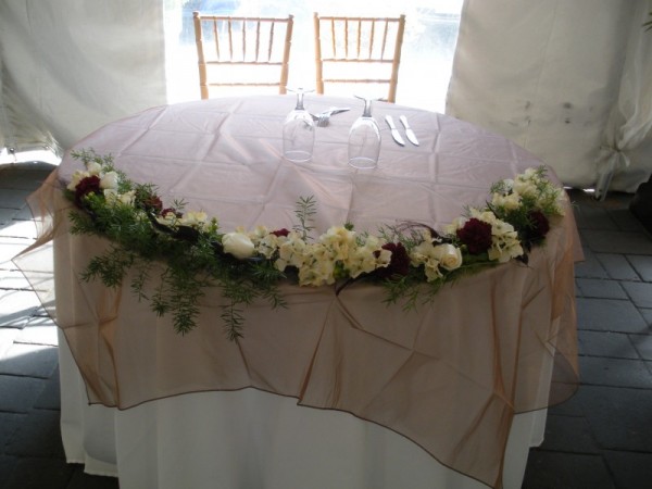 Sweetheart Table Flowers