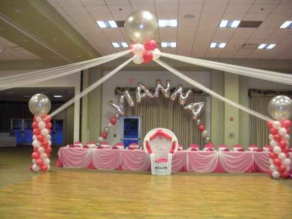 Balloon Decoration For A Sweet 16