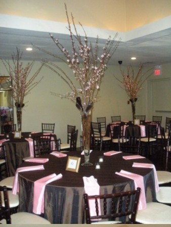 Wedding Party Photo Gallery Cherry Blossom Centerpiece 