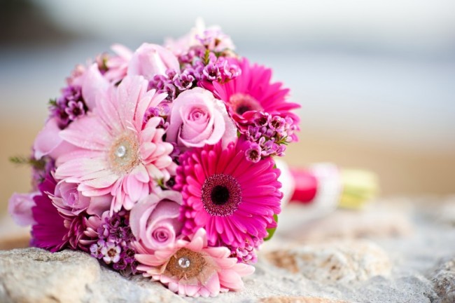 Shades Of Pink Wedding Bouquet