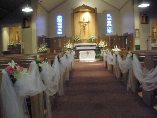 Beuatiful Flowers for a Church Ceremony