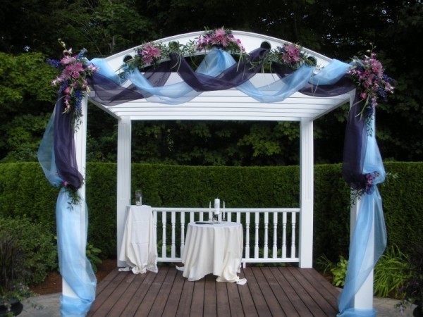 Blue & Purple Wedding Arch