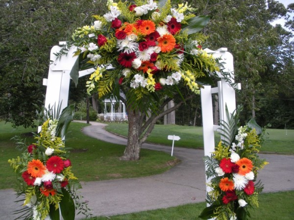 Bright Colored Wedding Arch