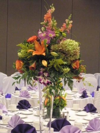 Tropical Inspired Centerpiece
