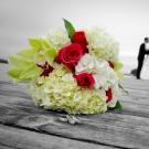 Green & Red Wedding Bouquet
