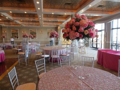 Tall Centerpieces in Pinks 