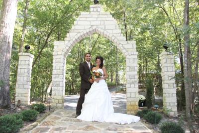 Couple at Stone Archway