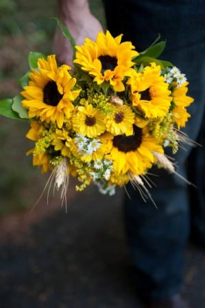 Sunflower Bridesmaids Bouquet