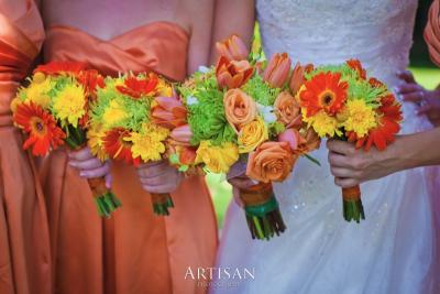 Beautiful Bouquets In Summer Colors