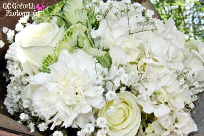 Close Up On The Bridal Bouquet