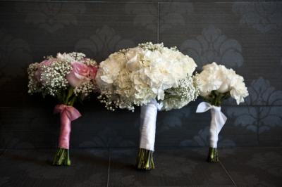 Three Beautiful Hand Tied Bouquets