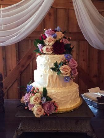 Beautiful Cake Covered in Flowers