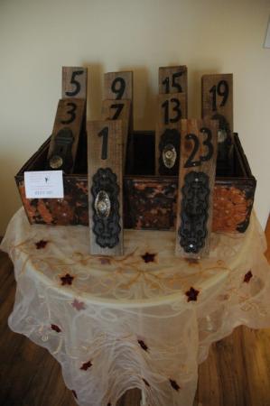 Wooden Table Number Signs For Wedding