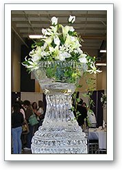 Ice Vase Flower Centerpiece