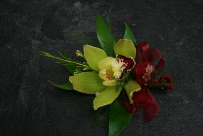 Green Orchid Corsage