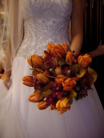 Orange Wedding Bouquet