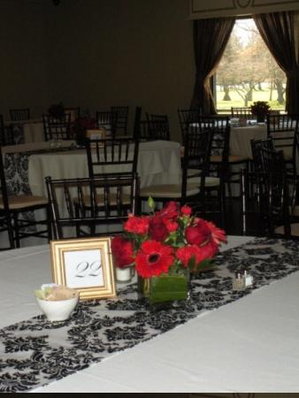 Red Reception Centerpieces