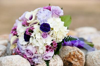 Shades Of Lavender Wedding Bouquet