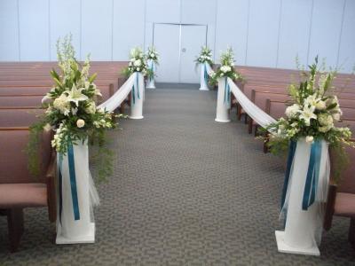 Wedding Flowers for Aisle at Ceremony