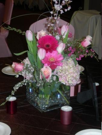 Pink Reception Flowers