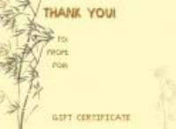 Spas Gift Certificate A Soothing Thanks