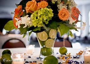 Citrus Floral Arrangement by Inspired Floral Design