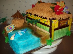 Beach Theme Party Cake