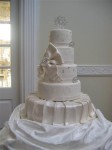 Five Tier Winter Wedding Cake