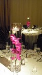 Floating Orchids Wedding Reception Centerpiece