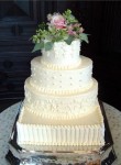 Multiple Shape Four Tier Wedding Cake