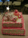 Girl's Baby Shower Cake