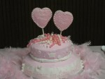 Twin Girls Baby Shower Cake