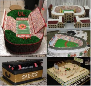 Unique Sports Themed Grooms Cakes