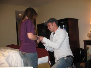 Josh Proposing to Abby at Midnight