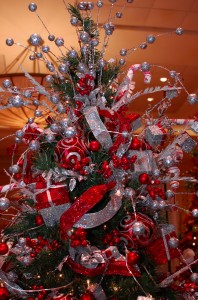 Red & Silver Christmas Tree