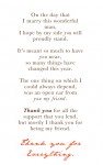 Bridesmaid Poem