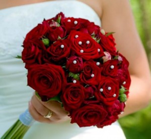 Red Rose Bridal Bouquet