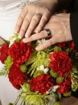 Red & Green Wedding Flowers