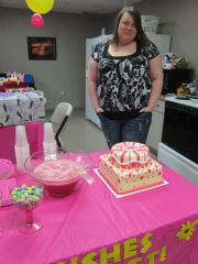 Samantha With Her Cake