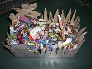 Recycled Basket Craft