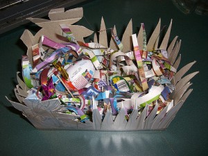 Recycled Basket Craft