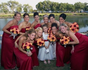 Beautiful Bride & Bridesmaids