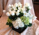 Calla Lilies & Hydrangea Centerpiece