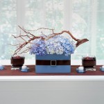 Blue Reception Centerpiece