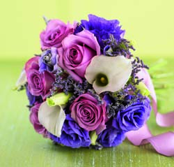 Purple Wedding Bouquet Purple Wedding Bouquet