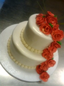 Beautiful Two Tiered Wedding Cake