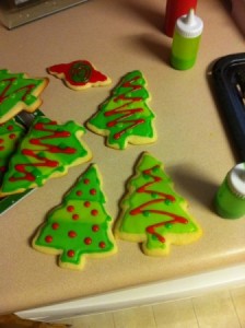 Christmas Tree Sugar Cookies